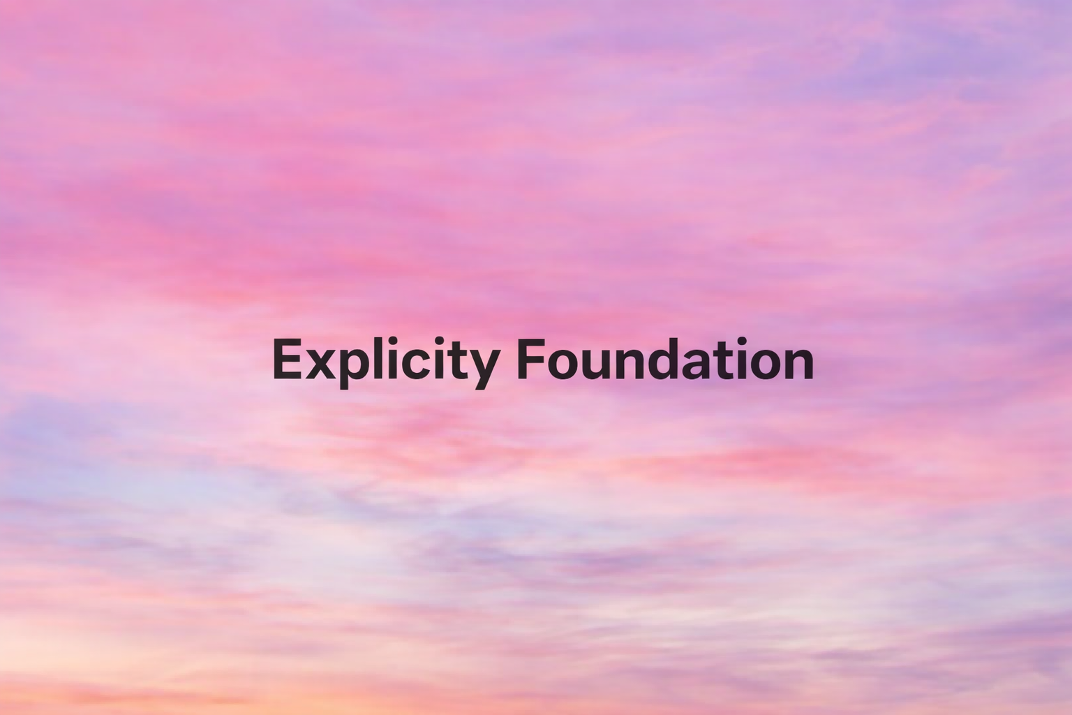 Explicity Foundation & Non-profit Healthcare Initiatives